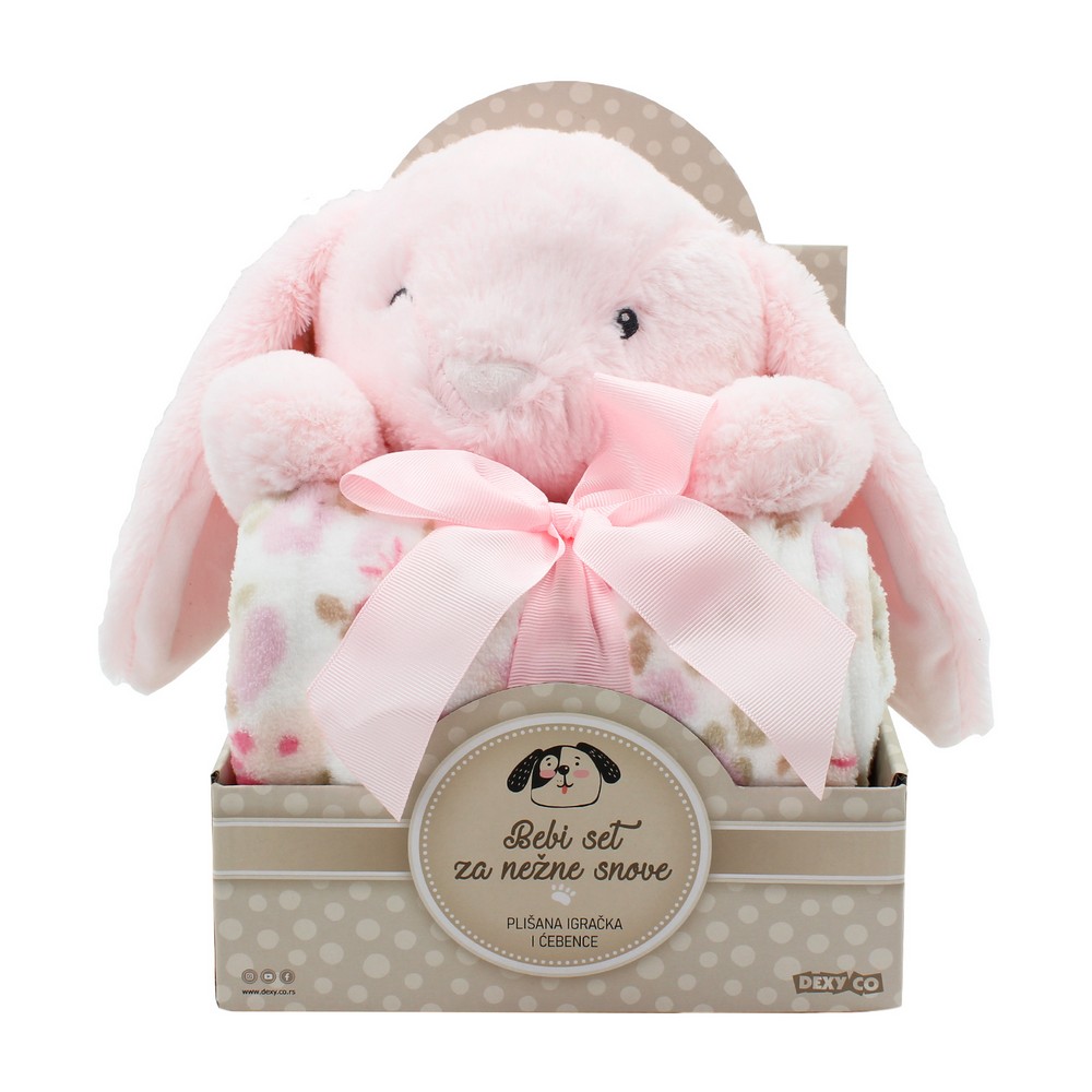 YD533710 SWEET DREAMS SET ZA NJEŽNE SNOVE IGRAČKA ZEKO ROZI