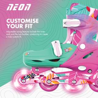 NEON COMBO ROLERI 30-33 FLORAL 