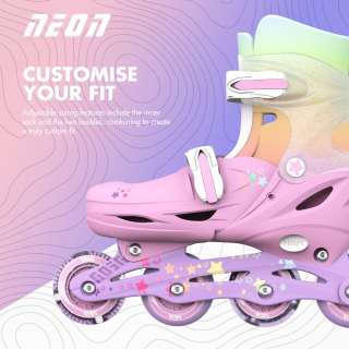 YVOLUTION NEON COMBO ROLERI 34-37 RAINBOW 