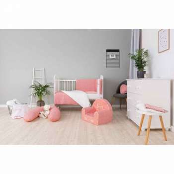 BUBABA POSTELJINA SET 6 DELOVA PINK SRCA 