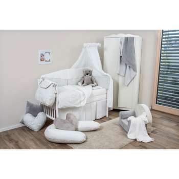 BUBABA POSTELJINA SET 6 DIJELOVA MNKY WHITE TEDDY DREAMS 