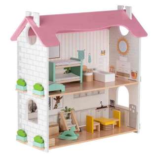 FREE2PLAY DRVENA KUĆICA ZA LUTKE S NAMJEŠTAJEM LOTTI 