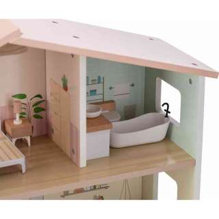 FREE2PLAY DRVENA KUĆICA ZA LUTKE S NAMJEŠTAJEM ELLA 