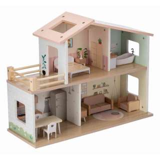 FREE2PLAY DRVENA KUĆICA ZA LUTKE S NAMJEŠTAJEM ELLA 