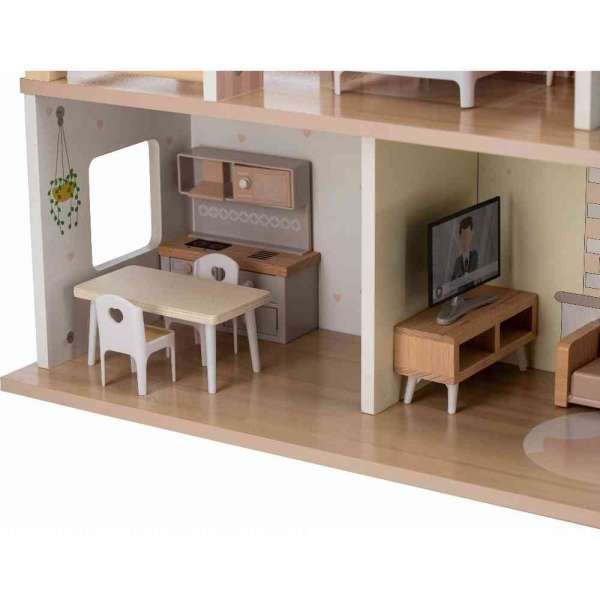 FREE2PLAY DRVENA KUĆICA ZA LUTKE S NAMJEŠTAJEM ELLA 