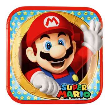 AMSCAN TANJIR 23 CM SUPER MARIO 8 KOM 