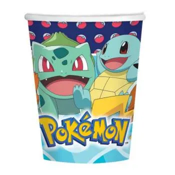 AMSCAN ČASA 250 ML POKEMON 8 KOM 