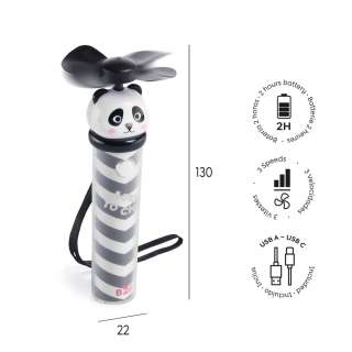 BACK2FUN MINI VENTILATOR PANDA 