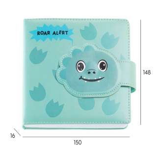 BACK2FUN NOTES PADDED MAGNET DINO 