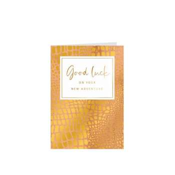 ART39011 GOLD RUSH cESTITKA GOOD LUCK ON YOUR NEW ADVENTURE 