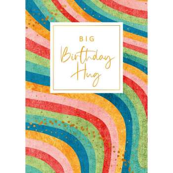 ART44411 GOLD RUSH cESTITKA BIG BIRTHDAY HUG 