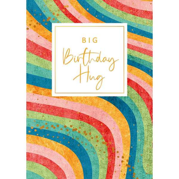 ART44411 GOLD RUSH cESTITKA BIG BIRTHDAY HUG 