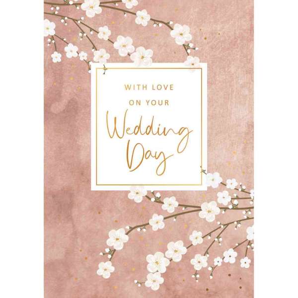 ART46071 GOLD RUSH cESTITKA WITH LOVE ON YOUR WEDDING DAY