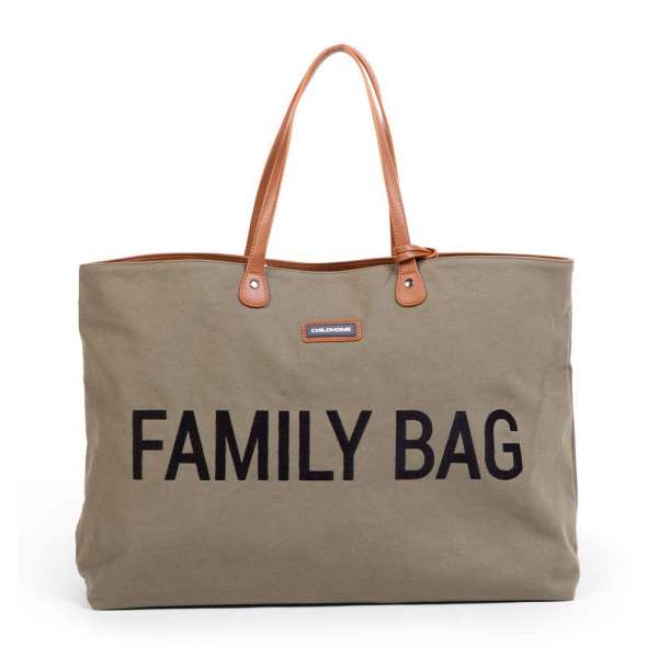 CHILDHOME FAMILY BAG NURSERY BAG  CANVAS  KHAKI 