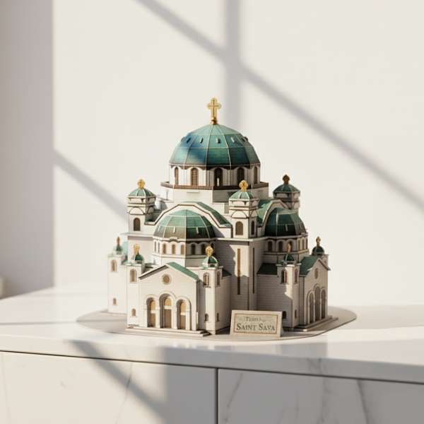 CBF210700 CUBIC FUN PUZZLE TEMPLE OF SAINT SAVA DS1070h 