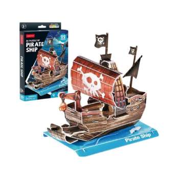 CBF231996 CUBIC FUN PUZZLE PIRATE SHIP W3121h 