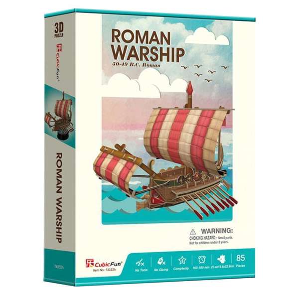 CUBICFUN PUZZLE ROMAN WARSHIP 