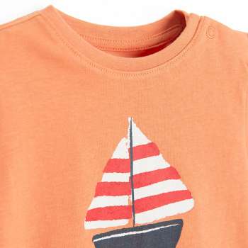 NN MAJICA KRATAK RUKAV ORANGE MARITIME 