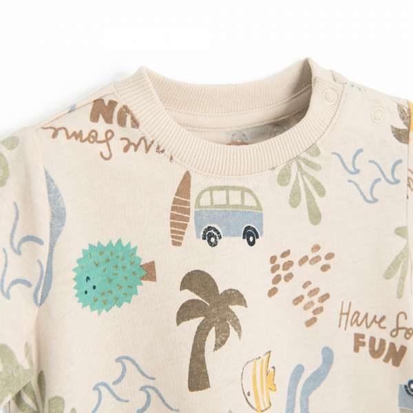 COOL CLUB MAJICA KRATAK RUKAV BEIGE VOYAGE