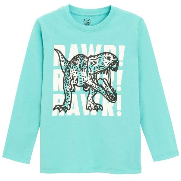 COOL CLUB MAJICA DUG RUKAV TURQUOISE BOTANIC