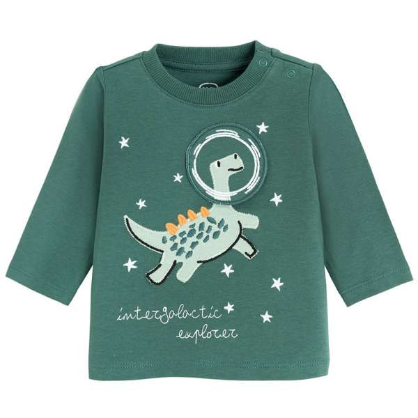 COOL CLUB MAJICA DUG RUKAV DARK GREEN 