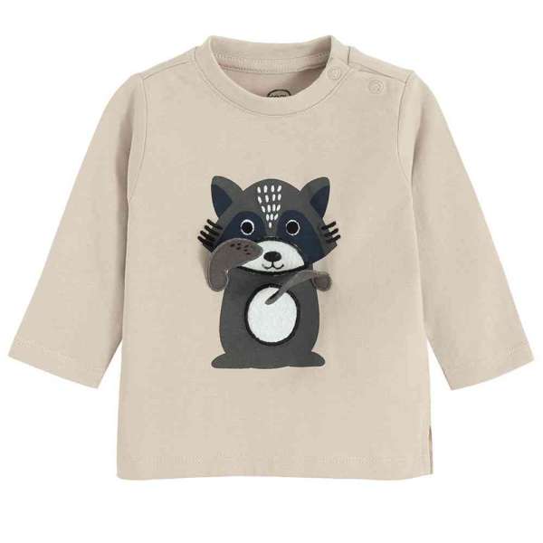 COOL CLUB MAJICA DUG RUKAV BEIGE 