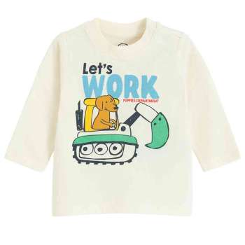 COOL CLUB MAJICA DUG RUKAV CREAMY 