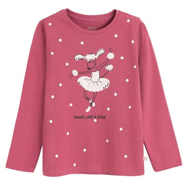 COOL CLUB MAJICA DUG RUKAV DARK PINK