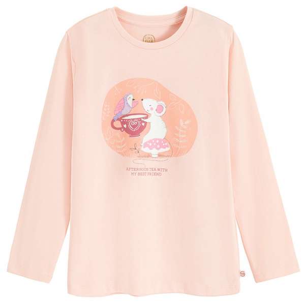 COOL CLUB MAJICA DUG RUKAV LIGHT PINK