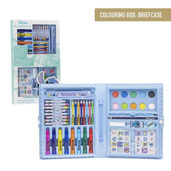 CERDA SLOLSKI SET ZA CRTANJE U KUTIJI STITCH 