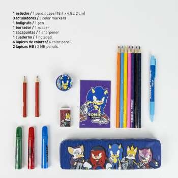 CERDA SKOLSKI SET U KUTIJI SONIC 