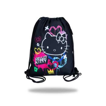 HELLO KITTY TORBA ZA PATIKE BLACK NEON 