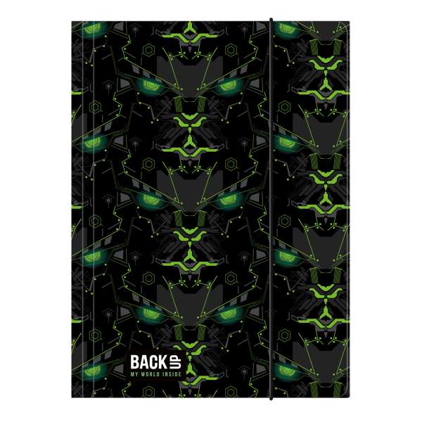 DERFORM FASCIKLA SA GUMOM A4 GREEN ROBOT 