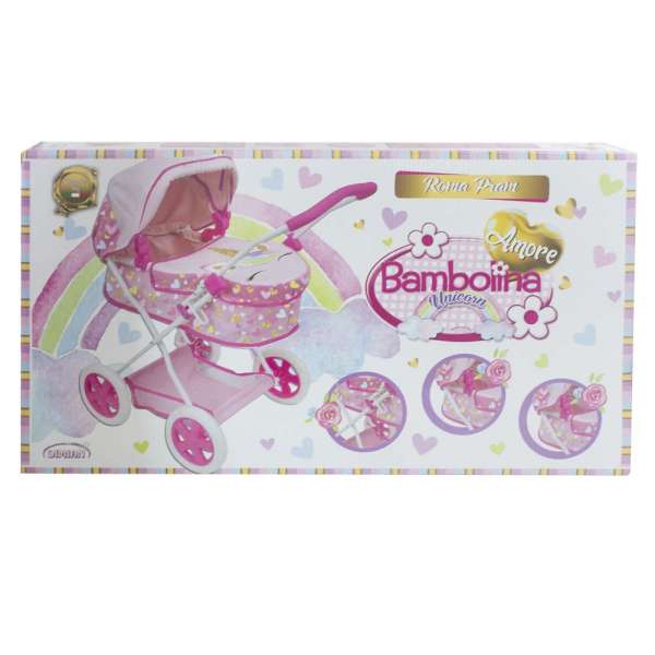 BAMBOLINA AMORE ROMA PRAM SET 