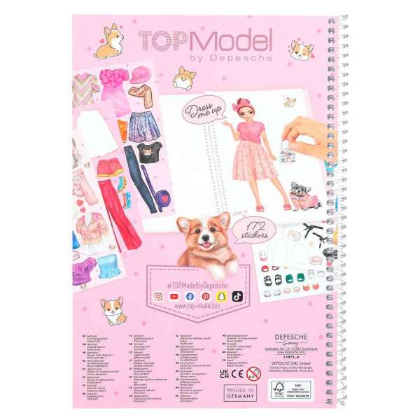 TOP MODEL DRESS ME UP STIKER BOJANKA CORGI