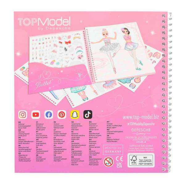 TOP MODEL DRESS ME UP STIKER BOJANKA