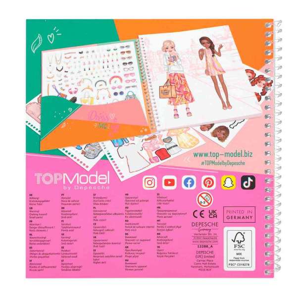 TOP MODEL DRESS ME UP STIKER BOJANKA