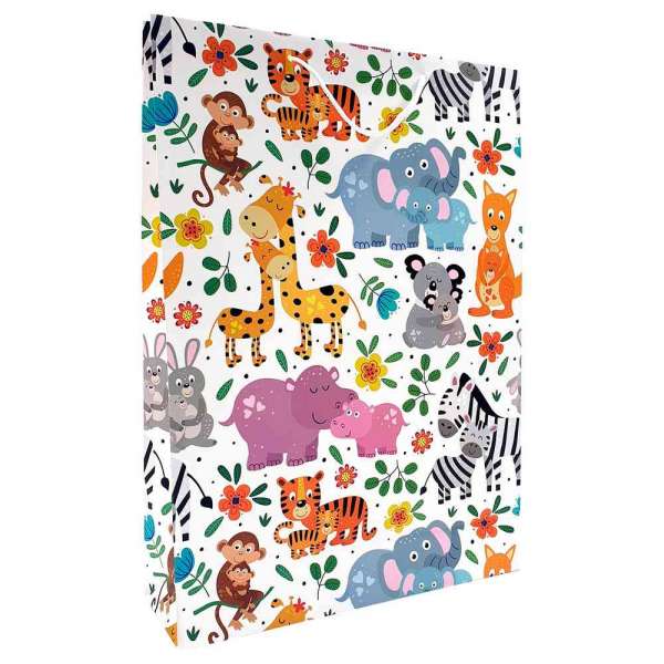 DUK15464 UKRASNA KESA JUMBO WILD ANIMALS 33X45X10 CM 