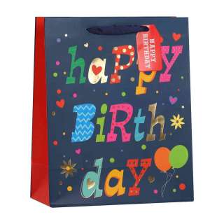 DUK16317 UKRASNA KESA SREDNJA HAPPY B-DAY ASST 