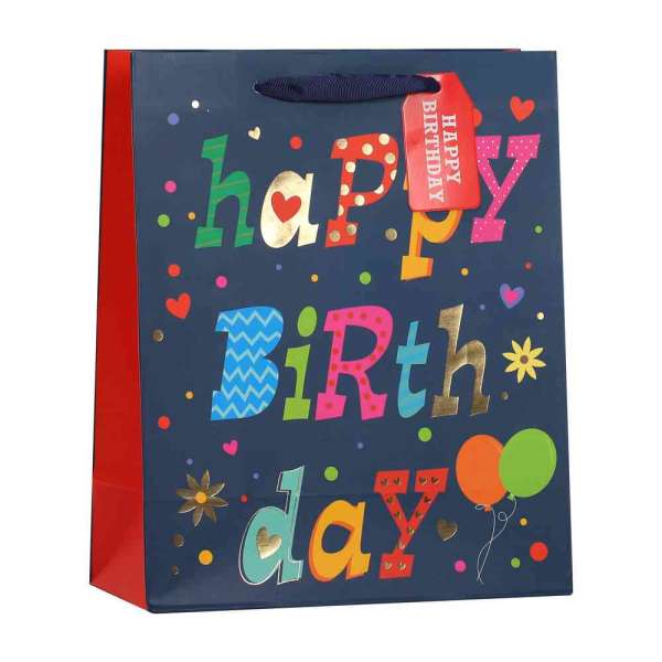DUK16317 UKRASNA KESA SREDNJA HAPPY B-DAY ASST 