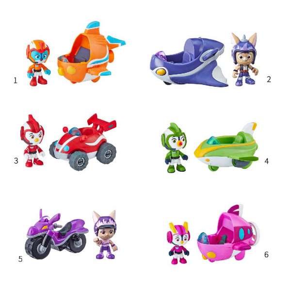 PLAYSKOOL TOP WING FIGURA I VOZILO