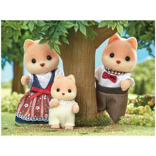 SYLVANIAN CARAMEL DOG FAMILY