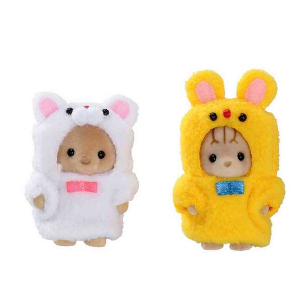 SYLVANIAN COSTUME CUTIES KITTY&CUB 