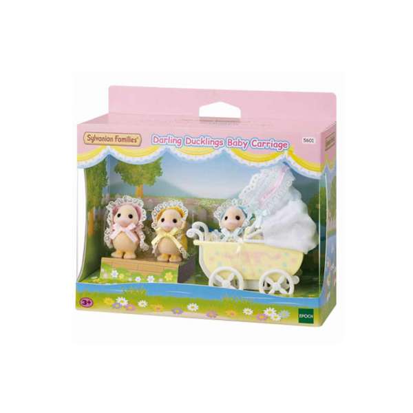 SYLVANIAN DARLING DUCKLINGS BABY CARRIAGE