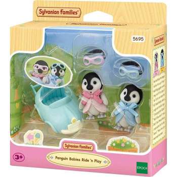 EC5695 SYLVANIAN FAMILY PENGUIN BABIES RIDE N PLAY 