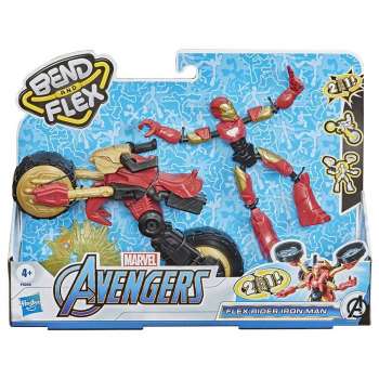 AVENGERS BEND AND FLEX FLEX RIDER IRON MAN 