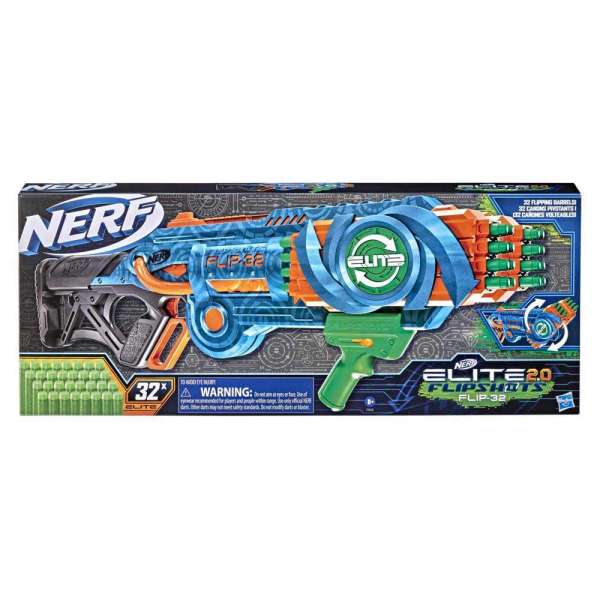 NERF ELITE 2.0 FLIP SHOT FLIP 32˙BLASTER 