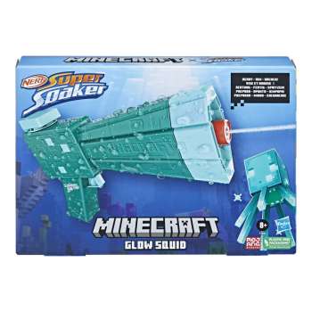 F7600 NERF SUPER SOAKER MINECRAFT GLOW SQUID PISTOLJ 