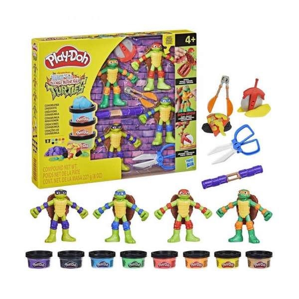 G0556 PLAY-DOH TMNT COWABUNGA CREATIONS 