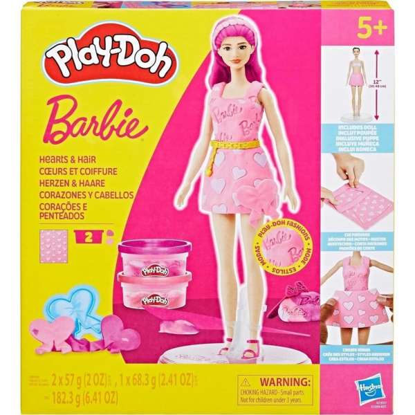 PLAY DOH BARBIE HEARTS AND HAIR 